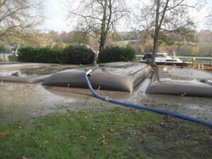 Silt bags de-watering